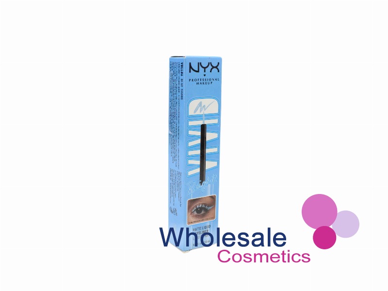 6 x NYX Professional Makeup Vivid Brights Matte Liquid Eyeliner - 06 BLUE THANG